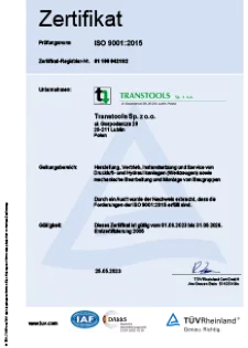 Wersja Niemiecka ISO 9001-2015