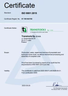 Wersja Angielska ISO 9001-2015