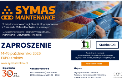 Zapraszamy na targi SYMAS i MAINTENANCE 14.-15.10.2026
